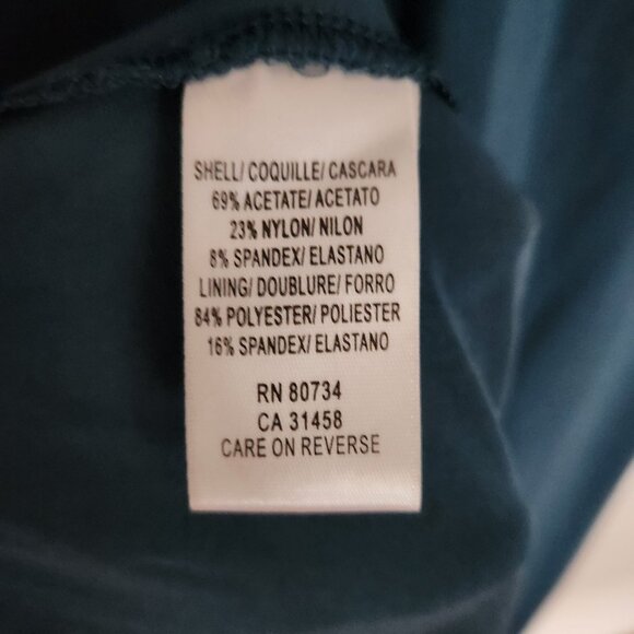 BCBG Max Azria Teal Floor Length Gown, Size M - Picture 7 of 9